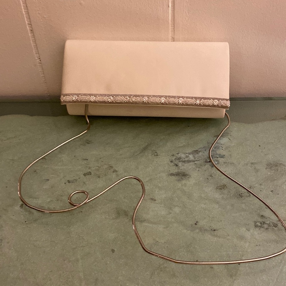 Cream handbag